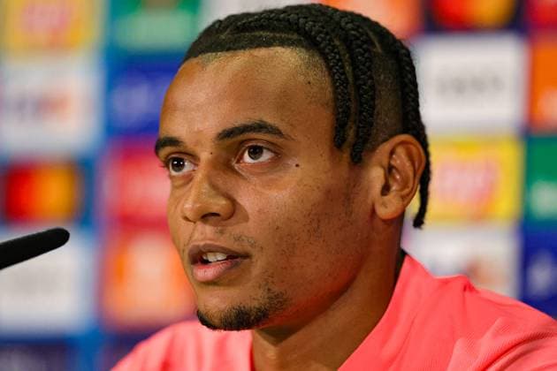 BSC Young Boys v Manchester City 24 10 2023. Press and Training Manuel Akanji (25) of Manchester City during the training session and press conference, PK, Pressekonferenz ahead of the Champions League match between BSC Young Boys and Manchester City at Stade de Suisse, Wankdorf, Switzerland on 24 October 2023. Editorial use only , Copyright: xNigelxKeenex PSI-18279-0013