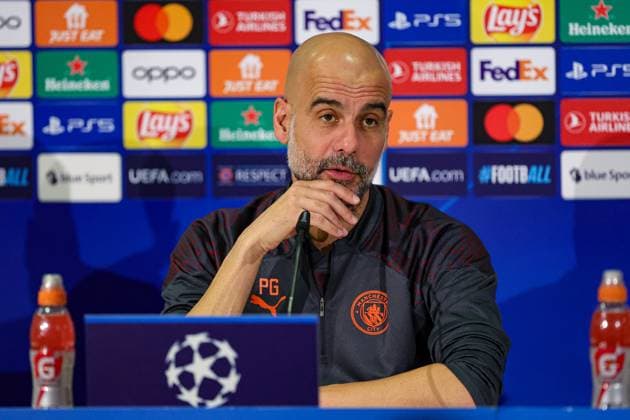 BSC Young Boys v Manchester City 24 10 2023. Press and Training Pep Guardiola Manager of Manchester City during the training session and press conference, PK, Pressekonferenz ahead of the Champions League match between BSC Young Boys and Manchester City at Stade de Suisse, Wankdorf, Switzerland on 24 October 2023. Editorial use only , Copyright: xNigelxKeenex PSI-18279-0038