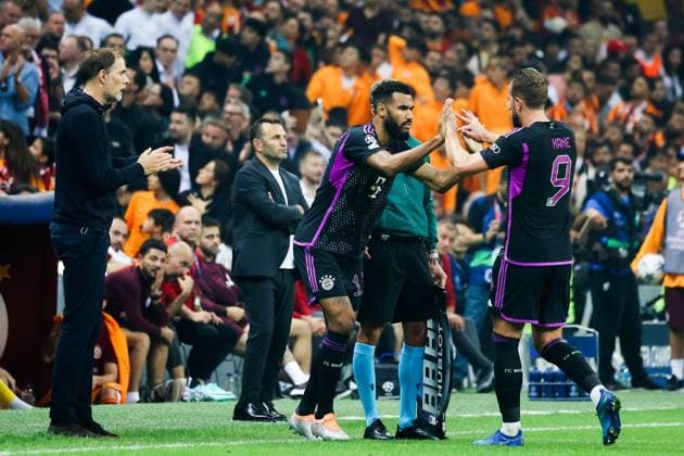 Harry Kane (Muenchen 9), Wechsel mit Eric Maxim Choupo-Moting, Galatasaray Istanbul vs. FC Bayern Muenchen, Fussball, Champions-League, Gruppenphase, Saison 2023-24, 3. Spieltag, 24.10.2023 Galatasaray Istanbul vs. FC Bayern Muenchen, Fussball, Champions-League, Gruppenphase, Saison 2023-24, 3. Spieltag, 24.10.2023, Copyright: xEibner-Pressefoto JoergxNiebergax EP_EER