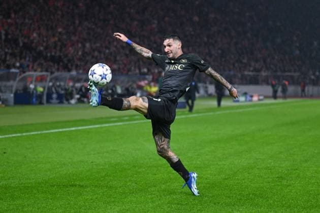 24.10.2023, Fussball, Champions League, 3. Spieltag, Saison 2023 2024, 1.FC Union Berlin - SSC Neapel, Matteo Politano (SSC Neapel) xRHR-FOTO TKx Copyright: RHR-FOTOx RHR-FOTO TK