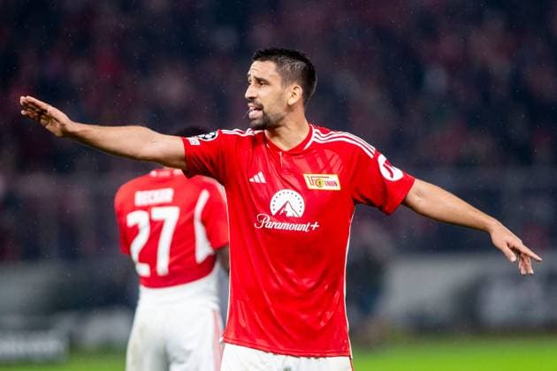 24.10.2023, xfrx, Fussball UEFA Champions League, Union Berlin - SSC Neapel emspor, v.l. Rani Khedira (Union Berlin) (DFL DFB REGULATIONS PROHIBIT ANY USE OF PHOTOGRAPHS as IMAGE SEQUENCES and or QUASI-VIDEO) Berlin
