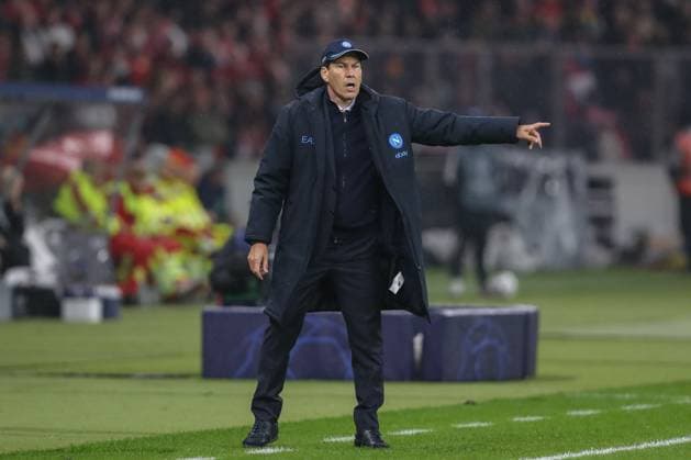24.10.2023, xtgx, Fussball, UEFA Champions League, 1.FC Union Berlin - SSC Neapel emspor, v.l. Rudi Garcia (Neapel, Trainer) gibt Anweisungen, gestikuliert mit den Armen, gesticulate, gives instructions (DFL DFB REGULATIONS PROHIBIT ANY USE OF PHOTOGRAPHS as IMAGE SEQUENCES and or QUASI-VIDEO) Olympiastadion