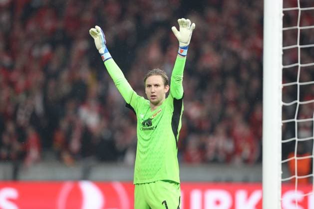 24.10.2023, xtgx, Fussball, UEFA Champions League, 1.FC Union Berlin - SSC Neapel emspor, v.l. Frederik Roennow (Union Berlin, 1) (DFL DFB REGULATIONS PROHIBIT ANY USE OF PHOTOGRAPHS as IMAGE SEQUENCES and or QUASI-VIDEO) Olympiastadion