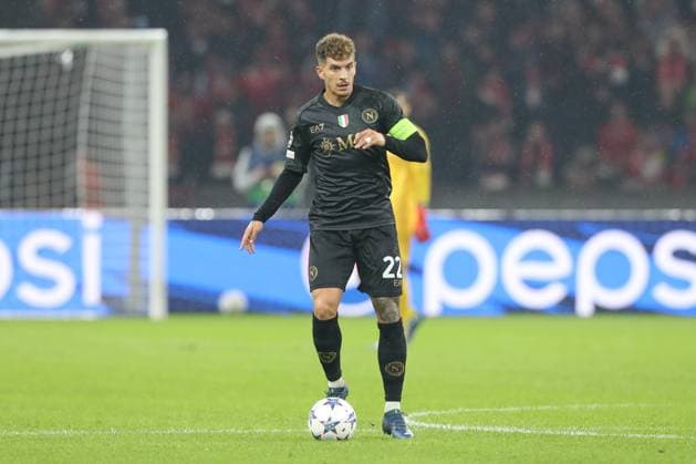24.10.2023, xtgx, Fussball, UEFA Champions League, 1.FC Union Berlin - SSC Neapel emspor, v.l. Giovanni Di Lorenzo (Neapel, 22) am Ball, plays the ball (DFL DFB REGULATIONS PROHIBIT ANY USE OF PHOTOGRAPHS as IMAGE SEQUENCES and or QUASI-VIDEO) Olympiastadion