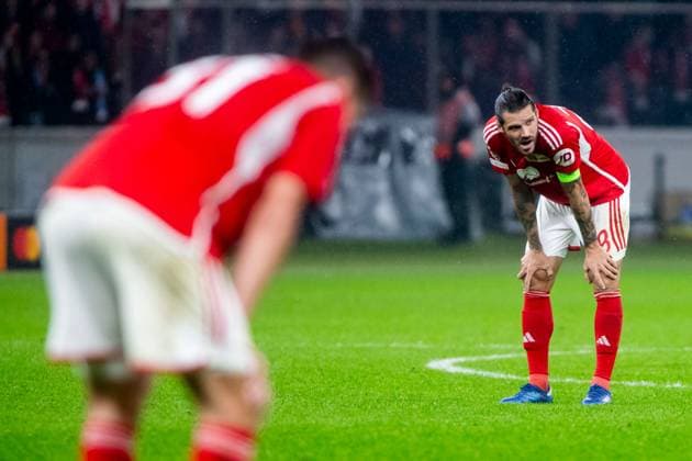 24.10.2023, xfrx, Fussball UEFA Champions League, Union Berlin - SSC Neapel emspor, v.l. Christopher Trimmel (Union Berlin) (DFL DFB REGULATIONS PROHIBIT ANY USE OF PHOTOGRAPHS as IMAGE SEQUENCES and or QUASI-VIDEO) Berlin