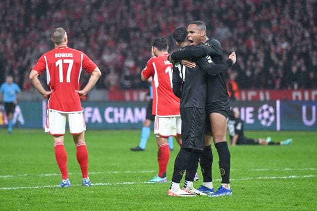24.10.2023, Fussball, Champions League, 3. Spieltag, Saison 2023 2024, 1.FC Union Berlin - SSC Neapel, Schlussjubel SSC Neapel Natan (SSC Neapel) xRHR-FOTO TKx Copyright: RHR-FOTOx RHR-FOTO TK