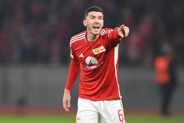 UEFA Champions League: 1. FC Union Berlin vs SSC Napoli. Berlin, 24.10.2023 Robin Gosens (1. FC Union Berlin, 6) UEFA Champions Leaguel: 1. FC Union Berlin vs SSC Napoli, Olympiastadion, Berlin, 24.10.2023 Copyright: xBEAUTIFULxSPORTS LucianoxLimax
