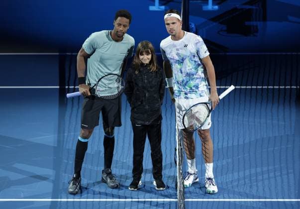 TENNIS - ATP, Tennis Herren Erste Bank Open VIENNA,AUSTRIA,25.OCT.23 - TENNIS - ATP World Tour, Erste Bank Open. Image shows Gael Monfils (FRA) and Daniel Altmaier (GER).  GEPAxpictures xWalterxLuger