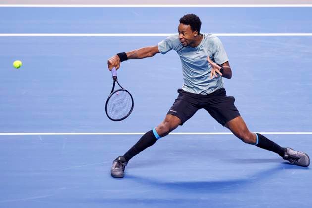 Sport Bilder des Tages Gael Monfils, von oben Copyright: xJuergenxHasenkopfx
