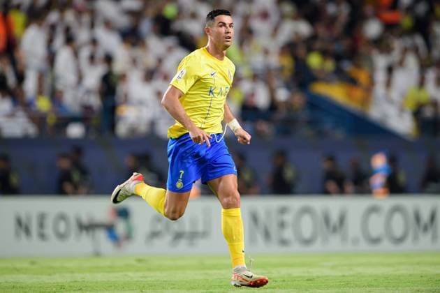 AFC Champions League 2023-24 MD3 Cristiano Ronaldo of Al-Nassr FC in action during the Match Day 3 of the AFC Champions League 2023-24 Group E between Al-Nassr FC (KSA) and Al Duhail SC (QAT) at Al Awwal Park on October 24, 2023 in Riyadh, Saudi Arabia. Riyadh Al Awwal Park Saudi Arabia  Copyright: xVictorxFrailex 2023.10.24_PSI03253.GS.MD3_VFR_5731