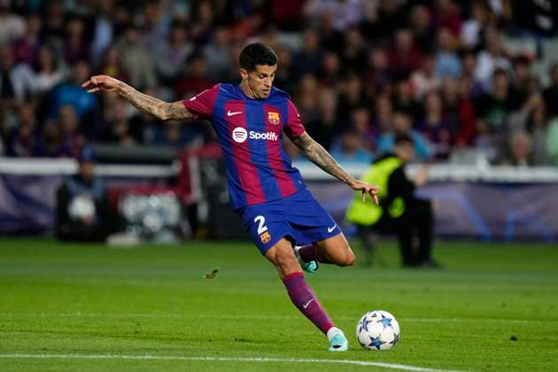 FC Barcelona, Barca v FC Shakhtar Donetsk: Group H - UEFA Champions League 2023 24 Joao Cancelo right-back of Barcelona and Portugal in action during the UEFA Champions League match between FC Barcelona and FC Shakhtar Donetsk at Estadi Olimpic Lluis Companys on October 25, 2023 in Barcelona, Spain. Barcelona Spain  Copyright: xJosexBretonx originalFilename:breton-fcbarcel231025_npUZe.jpg