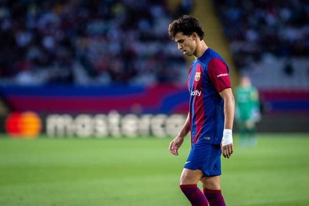 October 25, 2023, BARCELONA, BARCELONA, SPAIN: Joao Felix of FC Barcelona, Barca looks on during the UEFA Champions League, Group H, football match played between FC Barcelona and Shakhtar Donetsk at Estadio Olimpico de Montjuic on October 25, 2023, in Barcelona, Spain. BARCELONA SPAIN - ZUMAa181 20231025_zaa_a181_018 Copyright: xMarcxGrauperaxAlomax