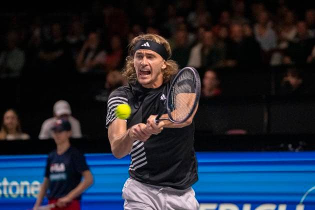Wien, Österreich. 25 Oktober 2023. Alexander Zverev (GER) spielt gegen Cameron Norrie (GB) bei der ATP, Tennis Herren World Tour, Erste Bank Open in der Wiener Stadthalle. Bild zeigt Alexander Zverev (GER).