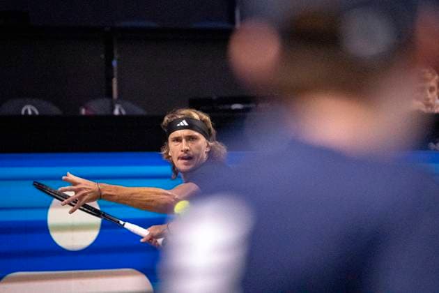 Sport Bilder des Tages Wien, Österreich. 25 Oktober 2023. Alexander Zverev (GER) spielt gegen Cameron Norrie (GB) bei der ATP, Tennis Herren World Tour, Erste Bank Open in der Wiener Stadthalle. Bild zeigt Alexander Zverev (GER).