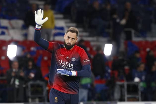 Gianluigi Donnarumma (PSG) FOOTBALL : Paris Saint Germain Vs Milan AC - Ligue des Champions - 25 10 2023 MichaelBaucher Panoramic 