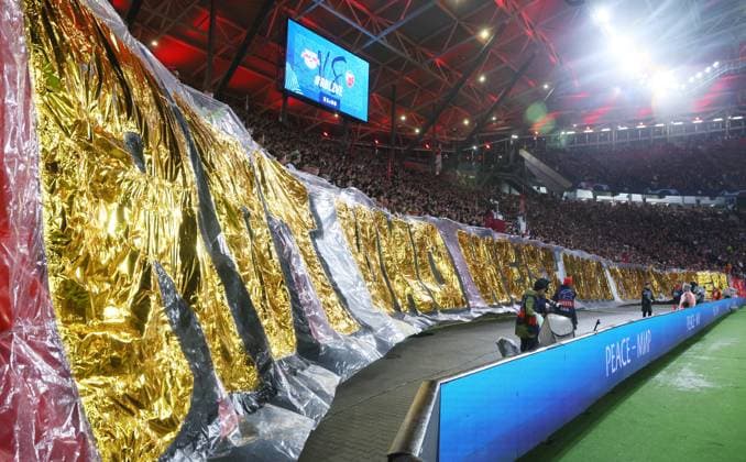 RB Leipzig - Roter Stern Belgrad Champions League Leipzig, 25.10.2023, Red Bull Arena, Fussball , UEFA Champions League, Gruppe G , 3. Spieltag, RB Leipzig vs. Roter Stern Belgrad , Im Bild: Fans von RB Leipzig. , Foto nur zur redaktionellen Nutzung bestimmt! . , UEFA regulations prohibit any use of photographs as image sequences and or quasi-video ,