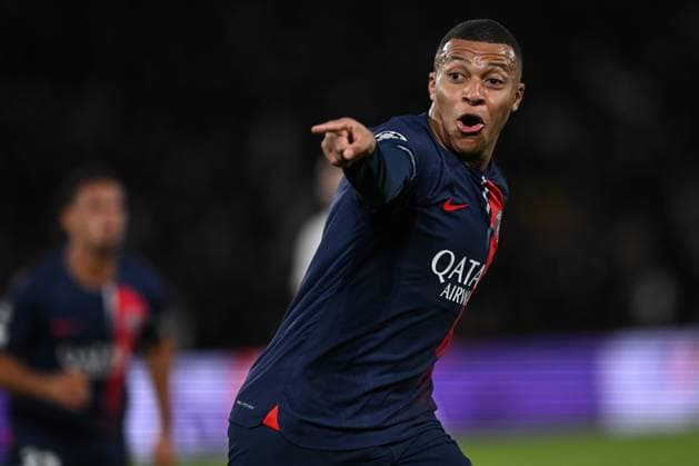 Db Parigi 25 10 2023 - Champions League Paris Saint Germain-Milan foto Daniele Buffa Image nella foto: esultanza gol Kylian Mbappe™ 