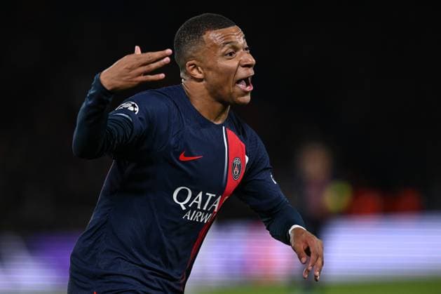Db Parigi 25 10 2023 - Champions League Paris Saint Germain-Milan foto Daniele Buffa Image nella foto: esultanza gol Kylian Mbappe™ 
