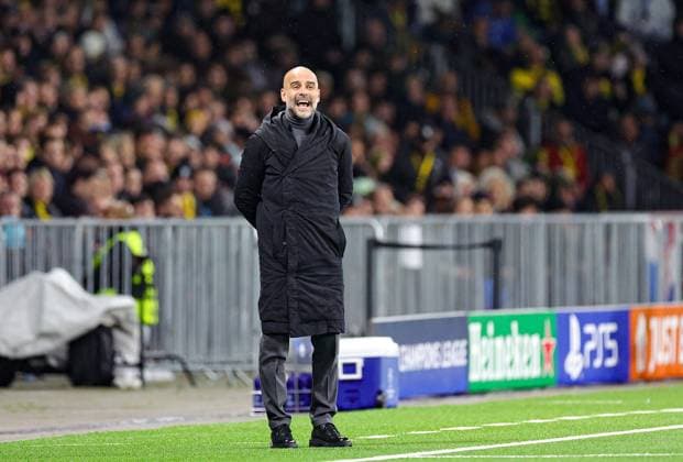 BSC Young Boys v Manchester City Champions League 25 10 2023. Pep Guardiola Manager of Manchester City during the Champions League match between BSC Young Boys and Manchester City at Stade de Suisse, Wankdorf, Switzerland on 25 October 2023. Editorial use only , Copyright: xNigelxKeenex PSI-18264-0016