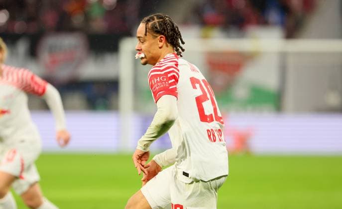 RB Leipzig - Roter Stern Belgrad Champions League Leipzig, 25.10.2023, Red Bull Arena, Fussball , UEFA Champions League, Gruppe G , 3. Spieltag, RB Leipzig vs. Roter Stern Belgrad , Im Bild: Xavi Simons (20, RB Leipzig) . , Foto nur zur redaktionellen Nutzung bestimmt! . , UEFA regulations prohibit any use of photographs as image sequences and or quasi-video ,