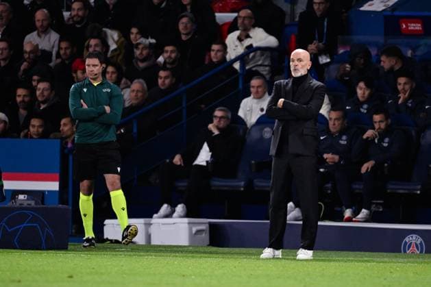 Stefano Pioli ( entraineur Milan ) - FOOTBALL : Paris Saint Germain vs Milan - Ligue des Champions - 25 10 2023 FedericoPestellini Panoramic 