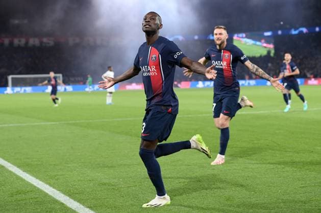 Db Parigi 25 10 2023 - Champions League Paris Saint Germain-Milan foto Daniele Buffa Image nella foto: esultanza gol Randal Kolo Muani 