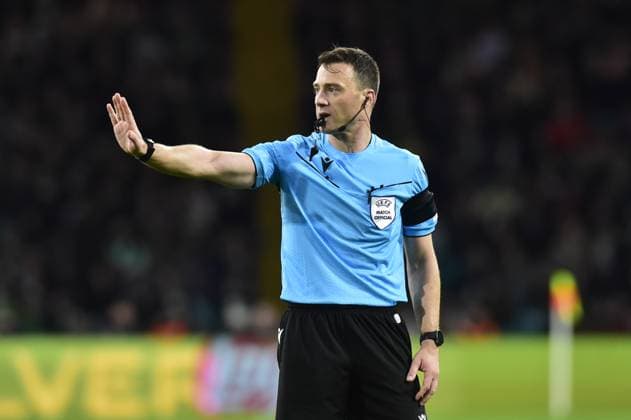 Celtic v Atletico Madrid UEFA Champions League Match referee Felix Zwayer during the UEFA Champions League Group E match at Celtic Park, Glasgow Copyright: xJamiexJohnstonx FIL-19153-0165 UK Newspapers OUT