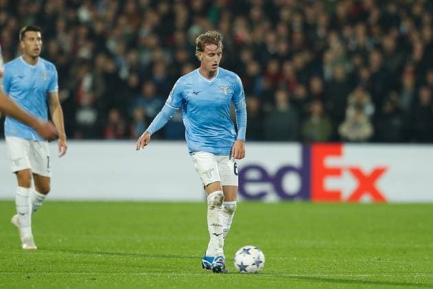 Nicolo Rovella (Lazio), OCTOBER 25, 2023 - Football Soccer : UEFA Champions League Group stage Group E match between Feyenoor 3-1 SS Lazio at the Stadion Feijenoord De Kuip in Rotterdam, Netherlands. Noxthirdxpartyxsales  (233660757)