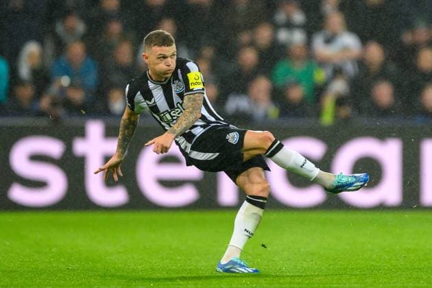 Newcastle United v Borussia Dortmund Champions League 25 10 2023. Kieran Trippier of Newcastle during the UEFA Champions League match between Newcastle United and Borussia Dortmund at St. James Park, Newcastle, England on 25 October 2023. Newcastle St. James Park Tyne and Wear England Editorial use only , Copyright: xMalcolmxMackenziex PSI-18273-0084