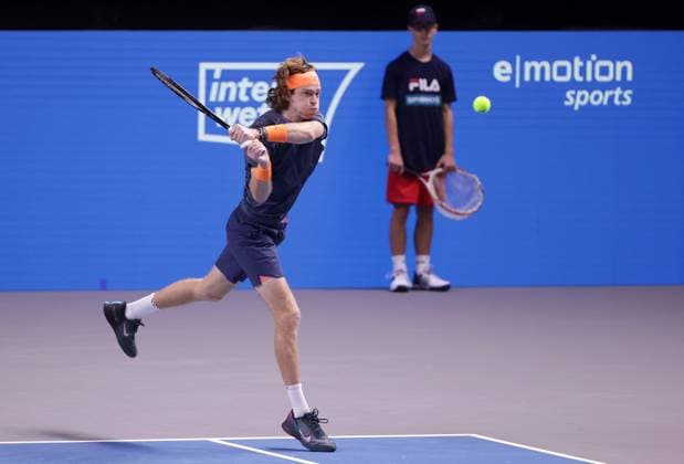 TENNIS - ATP, Tennis Herren Erste Bank Open VIENNA,AUSTRIA,26.OCT.23 - TENNIS - ATP World Tour, Erste Bank Open. Image shows Andrey Rublev (RUS).  GEPAxpictures xWalterxLuger