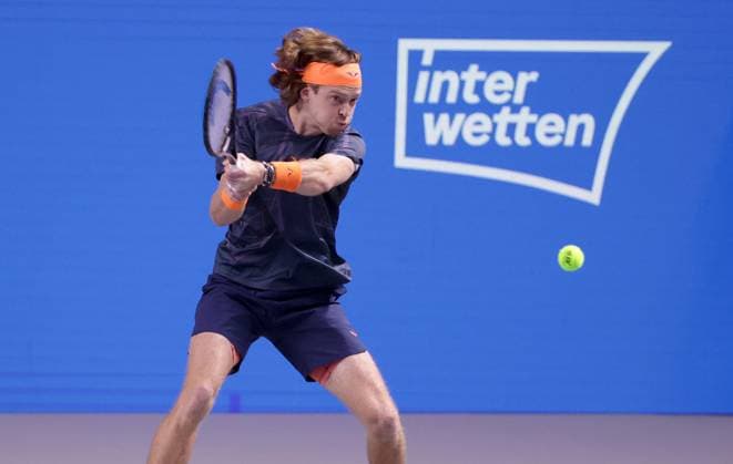 TENNIS - ATP, Tennis Herren Erste Bank Open VIENNA,AUSTRIA,26.OCT.23 - TENNIS - ATP World Tour, Erste Bank Open. Image shows Andrey Rublev (RUS).  GEPAxpictures xWalterxLuger