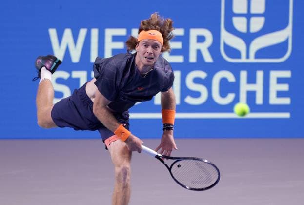 TENNIS - ATP, Tennis Herren Erste Bank Open VIENNA,AUSTRIA,26.OCT.23 - TENNIS - ATP World Tour, Erste Bank Open. Image shows Andrey Rublev (RUS).  GEPAxpictures xWalterxLuger