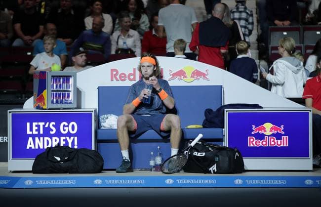 TENNIS - ATP, Tennis Herren Erste Bank Open VIENNA,AUSTRIA,26.OCT.23 - TENNIS - ATP World Tour, Erste Bank Open. Image shows Andrey Rublev (RUS).  GEPAxpictures xWalterxLuger