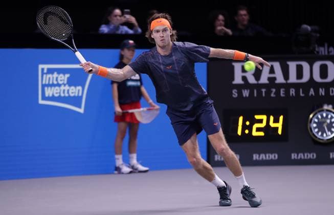 TENNIS - ATP, Tennis Herren Erste Bank Open VIENNA,AUSTRIA,26.OCT.23 - TENNIS - ATP World Tour, Erste Bank Open. Image shows Andrey Rublev (RUS).  GEPAxpictures xWalterxLuger