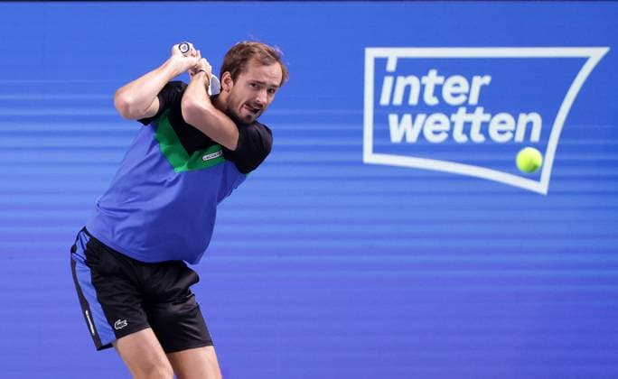 Sport Themen der Woche KW43 Sport Bilder des Tages TENNIS - ATP, Tennis Herren Erste Bank Open VIENNA,AUSTRIA,26.OCT.23 - TENNIS - ATP World Tour, Erste Bank Open. Image shows Daniil Medvedev (RUS).  GEPAxpictures xWalterxLuger