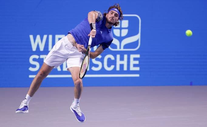 TENNIS - ATP, Tennis Herren Erste Bank Open VIENNA,AUSTRIA,26.OCT.23 - TENNIS - ATP World Tour, Erste Bank Open. Image shows Stefanos Tsitsipas (GRE).  GEPAxpictures xWalterxLuger