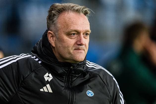 231026 Erling Moe, head coach of Molde, ahead of the UEFA Europa League football match between Molde and Häcken on October 26, 2023 in Molde. Photo: Marius Simensen BILDBYRAN Cop 238 bbeng football fotball fotboll häcken molde uefa uefa europa league Copyright: MARIUSxSIMENSEN BB231026BB443
