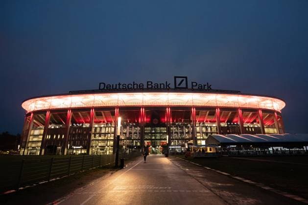 Germany, Frankfurt, 26.10.2023, Deutsche Bank Park, Eintracht Frankfurt vs HJK Helsinki - UEFA Europa Conference League 2023 2024 - Group G, . The Deutsche Bank Park general view outside the stadium Frankfurt Deutsche Bank Park Hesse Germany