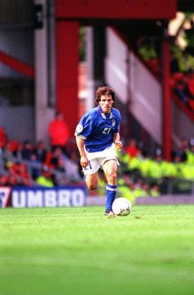 GIANFRANCO ZOLA Parma and Italy International Footballer (Italy v Russia in the Euro 96 Championships) COMPULSORY CREDIT: UPPA Photoshot Photo UKWT 011658 H-12a 11.06.1996 GIANFRANCO ZOLA Parma and Italy International Footballer (Italy v Russia in the Euro 96 Championships) COMPULSORY CREDIT: Talking Photoshot Photo UKWT 011658 H-12a 11.06.1996, Credit:Photoshot Avalon United Kingdom  Copyright: xPhotoshotx xAvalonx 0504189598