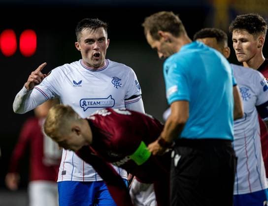 EDITORIAL USE ONLY No use with unauthorised audio, video, data, fixture lists, club league logos or live services. Online in-match use limited to 120 images, no video emulation. No use in betting, games or single club league player publications. Sparta Prague v Rangers, UEFA Europa League, Group C, Football, epet ARENA, Prague, Czech Republic - 26 Oct 2023 EDITORIAL USE ONLY No use with unauthorised audio, video, data, fixture lists, club league logos or live services. Online in-match use limited to 120 images, no video emulation. No use in betting, games or single club league player publications. Copyright: xKirkxO Rourke RangersxFC Shutterstockx 14167469cz