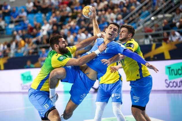 26.10.2023 Plock Pilka reczna EHF Liga Mistrzow 2023 2024 Orlen Wisla Plock - RK Celje Pivovarna Lasko N z Filip Michalowicz Foto Adam Starszynski PressFocus 26.10.2023 Plock Handball EHF Champions League 2023 2024, Orlen Wisla Plock - RK Celje Pivovarna Lasko Filip Michalowicz Credit Adam Starszynski PressFocus NEWSPIX.PL --- Newspix.pl POLAND OUT!  20231026PF_AS065