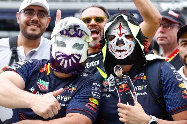 Fans, F1 Grand Prix of Mexico at Autodromo Hermanos Rodriguez on October 26, 2023 in Mexico City, Mexico. (Photo by HOCH ZWEI) Mexico City Mexico