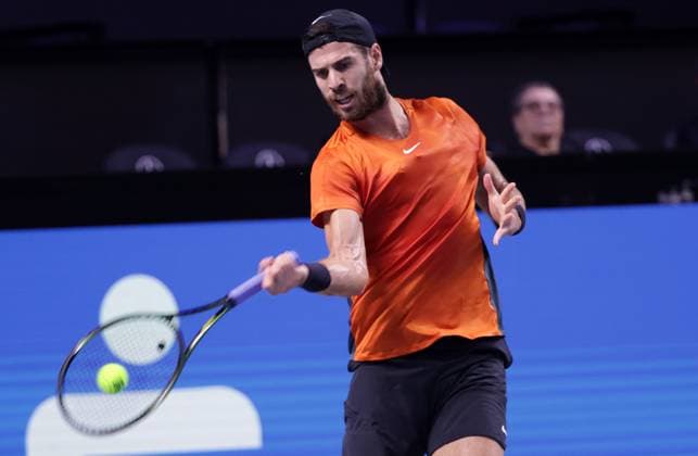 TENNIS - ATP, Tennis Herren Erste Bank Open VIENNA,AUSTRIA,27.OCT.23 - TENNIS - ATP World Tour, Erste Bank Open. Image shows Karen Khachanov (RUS).  GEPAxpictures xWalterxLuger