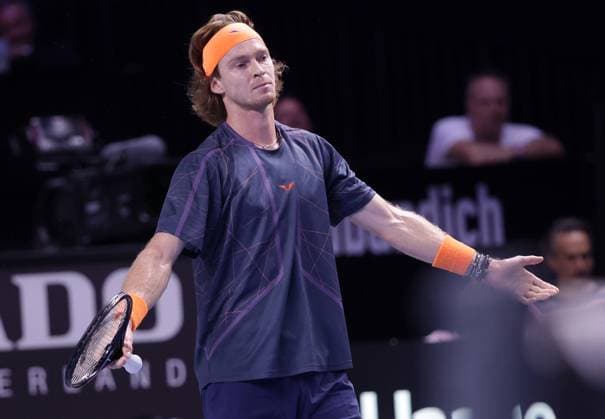 TENNIS - ATP, Tennis Herren Erste Bank Open VIENNA,AUSTRIA,27.OCT.23 - TENNIS - ATP World Tour, Erste Bank Open. Image shows Andrey Rublev (RUS).  GEPAxpictures xWalterxLuger
