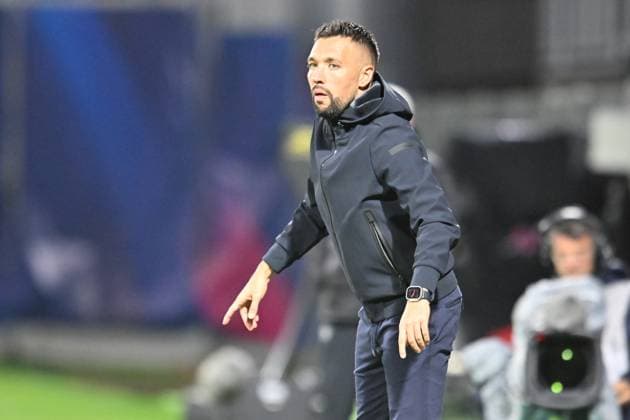Franscesco Farioli (nice) FOOTBALL : Clermont Foot vs OGC Nice - Ligue 1 Uber Eats - 27 10 2023 FredericChambert Panoramic 