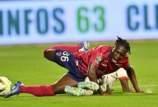Alidu Seidu (clermont) vs (nice) FOOTBALL : Clermont Foot vs OGC Nice - Ligue 1 Uber Eats - 27 10 2023 FredericChambert Panoramic 