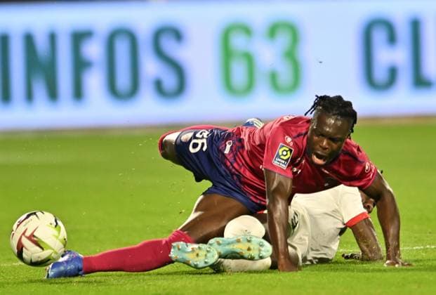Alidu Seidu (clermont) vs (nice) FOOTBALL : Clermont Foot vs OGC Nice - Ligue 1 Uber Eats - 27 10 2023 FredericChambert Panoramic 