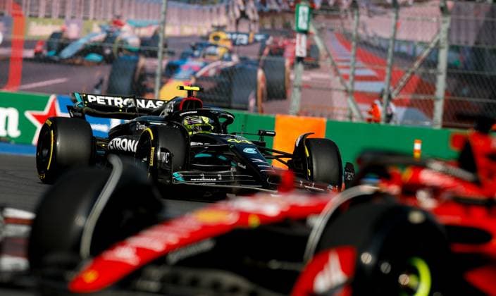 44 Lewis Hamilton (GBR, Mercedes-AMG Petronas F1 Team), F1 Grand Prix of Mexico at Autodromo Hermanos Rodriguez on October 27, 2023 in Mexico City, Mexico. (Photo by HOCH ZWEI) Mexico City Mexico