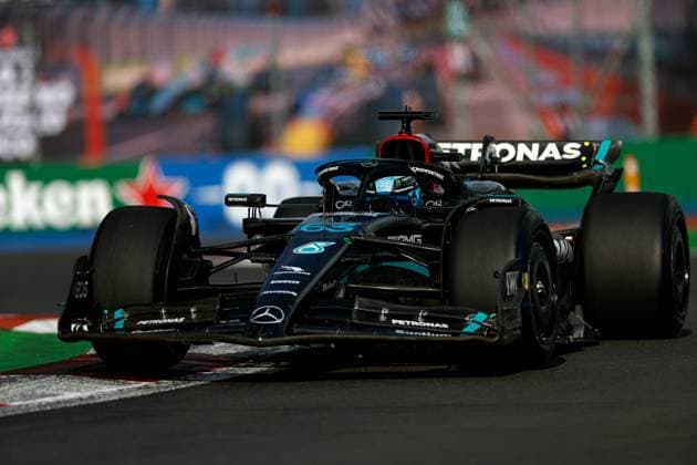 63 George Russell (GBR, Mercedes-AMG Petronas F1 Team), F1 Grand Prix of Mexico at Autodromo Hermanos Rodriguez on October 27, 2023 in Mexico City, Mexico. (Photo by HOCH ZWEI) Mexico City Mexico