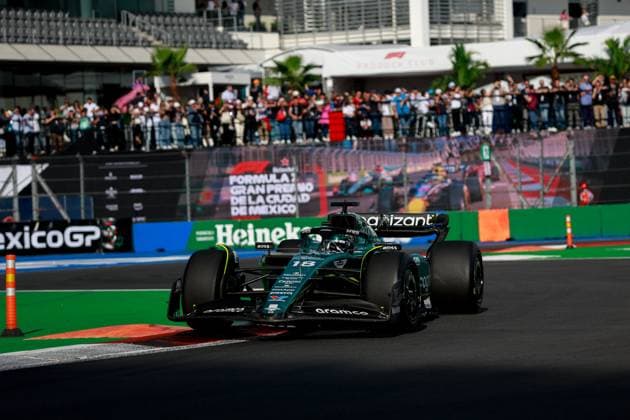 18 Lance Stroll (CAN, Aston Martin Aramco Cognizant F1 Team), F1 Grand Prix of Mexico at Autodromo Hermanos Rodriguez on October 27, 2023 in Mexico City, Mexico. (Photo by HOCH ZWEI) Mexico City Mexico